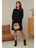UNANYME Georges Rech Strickkleid in Schwarz