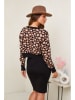 UNANYME Georges Rech 2tlg. Outfit in Schwarz/ Camel