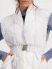 monari Doorgestikte bodywarmer wit