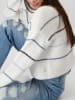 monari Pullover in Weiß/ Blau