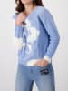 monari Pullover in Blau/ Weiß