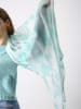 monari Viscose sjaal turquoise - (L)180 x (B)70 cm