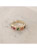 atelier MIU Vergulde ring met edelstenen