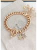 atelier MIU Vergulde armband met edelstenen