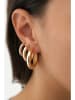 atelier MIU 3er-Set: Vergold. Creolen