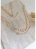 atelier MIU Vergold. Halskette mit Schmuckelementen - (L)42 cm