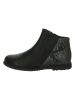 Think! Leder-Stiefeletten in Schwarz