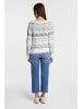 Rich & Royal Pullover in Weiß/ Blau