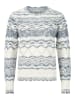 Rich & Royal Pullover in Weiß/ Blau