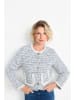 Rich & Royal Cardigan in Weiß/ Blau
