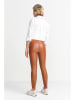 Rich & Royal Kunstleren broek camel