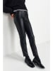 Rich & Royal Kunstlederhose in Schwarz