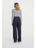Rich & Royal Longsleeve in Dunkelblau/ Weiß