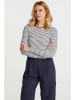 Rich & Royal Longsleeve in Dunkelblau/ Weiß