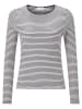 Rich & Royal Longsleeve in Dunkelblau/ Weiß