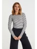 Rich & Royal Longsleeve in Schwarz/ Weiß