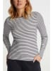 Rich & Royal Longsleeve in Schwarz/ Weiß