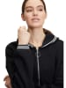 AMBER & JUNE Sweatjacke in Schwarz