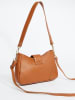 Christian Laurier Leren schoudertas "Jenna" camel - (B)27 x (H)19 x (D)8 cm