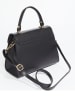 Christian Laurier Leder-Henkeltasche "Allana" in Schwarz - (B)20 x (H)15 x (T)6 cm