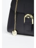 Christian Laurier Leder-Henkeltasche "Allana" in Schwarz - (B)20 x (H)15 x (T)6 cm