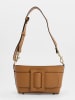 Christian Laurier Leder-Umhängetasche "Selah" in Camel - (B)22 x (H)13 x (T)6 cm