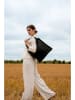 Christian Laurier Leder-Henkeltasche "Agathe" in Schwarz - (B)32,5 x (H)32 x (T)10 cm