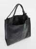 Christian Laurier Leder-Henkeltasche "Maxi" in Schwarz - (B)38,5 x (H)37 x (T)10 cm