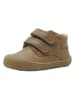 lamino Leren sneakers lichtbruin