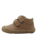 lamino Leren sneakers lichtbruin