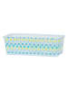 Overbeck and Friends Blumenkörbchen "Nicky" in Hellblau/ Grün - (B)41 x (H)18 x (T)14,5 cm