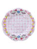 Overbeck and Friends Dinerbord "Viola" wit/lichtroze -