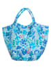 Overbeck and Friends Shopper "Viola" blauw - (B)63 x (H)45 x (D)29 cm