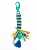 Overbeck and Friends Schlüsselanhänger ''Jacky'' in Blau/ Grün - (L)15 cm