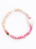Overbeck and Friends Armband "Bali" in Beige/ Rosa - Ø 6 cm