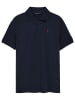 Polo Club 2er-Set: Poloshirts in Dunkelblau/ Weiß