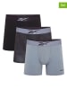 Reebok 3er-Set: Boxershorts "Jennison" in Grau/ Schwarz