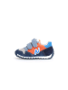 Naturino Skórzane sneakersy "Sammy 2" w kolorze granatowo-pomarańczowym