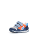Naturino Leder-Sneakers "Sammy 2" in Dunkelblau/ Orange