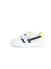 Naturino Leder-Sneakers "Ceonia" in Weiß/ Schwarz/ Gelb