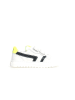 Naturino Leder-Sneakers "Ceonia" in Weiß/ Schwarz/ Gelb