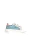 Naturino Leder-Sneakers "Pinn" in Weiß/ Hellblau/ Rosa