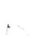 Naturino Leren sneakers "Pinn" wit/lichtroze/goudkleurig