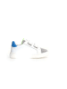 Naturino Skórzane sneakersy "Pinn" w kolorze białym ze wzorem