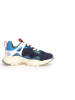 Naturino Leder-Sneakers "Saburo Junior" in Dunkelblau/ Bunt