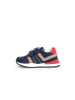 Naturino Leder-Sneakers "Evon 2" in Dunkelblau/ Rot