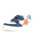 Naturino Leren sneakers "Hess 2" wit/donkerblauw/oranje