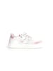 Naturino Leder-Sneakers "Hess 2" in Weiß/ Rosa/ Grün