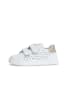 Naturino Leder-Sneakers "Saevel Stars" in Weiß/ Gold
