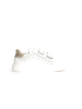 Naturino Leder-Sneakers "Saevel Stars" in Weiß/ Gold